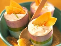 Photo de la Recette: Petits Pots de Crème au Melon, Gingembre et Rhum