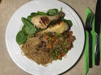 Photo de la Recette: Pilons de Poulet Sauce aux Pommes