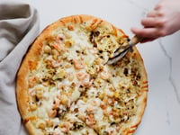 Photo de la Recette: Pizza aux Fruits de Mer et au Chou-Fleur