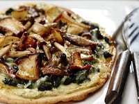 Photo de la Recette: Pizza Champignons et Épinards