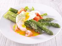 Photo de la Recette: Plat Salade D'asperges & Oeuf Mollet