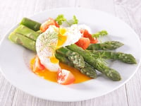 Photo de la Recette: Plat Salade D'asperges & Oeuf Mollet