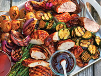Photo de la Recette: PLATEAU DE GRILLADES VARIÉES