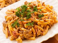 Photo de la Recette: Poêlée de Macaroni au Fromage et à la Saucisse