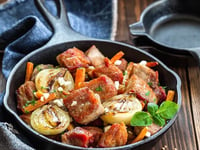 Photo de la Recette: Poêlée de Veau aux Carottes et Oignons