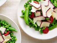 Photo de la Recette: Pois Verts au Cheddar et au Chorizo