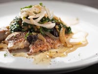 Photo de la Recette: Poisson et Poêlée D'épinards à L'italienne
