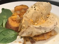 Photo de la Recette: Poitrine de Poulet Farci au Fromage à L'autocuiseur