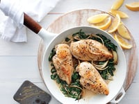 Photo de la Recette: Poitrines de Poulet à la Florentine