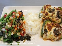 Photo de la Recette: Poivrons Farcis au Boeuf Haché