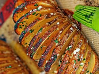 Photo de la Recette: Pommes de terre à la suédoise (Hasselback potatoes)