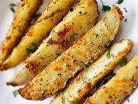 Photo de la Recette: Pommes de Terre Cuite à L’ail et au Parmesan