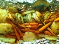 Photo de la Recette: Pommes de Terre et Légumes en Papillote sur Barbecue