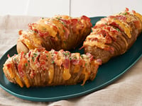 Photo de la Recette: Pommes de Terre Hasselback au Fromage et Bacon