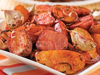 Photo de la Recette: Pommes de Terre Tandoori et Ail Grillé