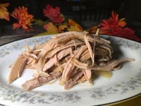 Photo de la Recette: Porc Cuit à La Mijoteuse et Trois Recettes