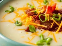 Photo de la Recette: Potage à la Pommes de Terre Bacon Fromage et Crème Sure