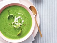 Photo de la Recette: Potage aux Asperges, aux Épinards et aux Petits Pois