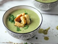 Photo de la Recette: POTAGE DE BROCOLI, CUMIN ET YOGOURT