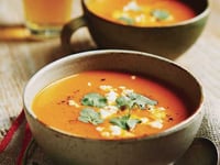 Photo de la Recette: Potage de Légumes D’automne et Pommes Rôtis