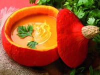 Photo de la Recette: Potage Mixé à la Citrouille Orange et Cumin