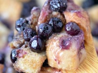 Photo de la Recette: Pouding au Pain aux Bleuets à la Mijoteuse