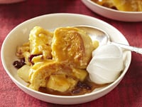 Photo de la Recette: Pouding au Pain aux Pommes et au Caramel