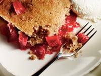 Photo de la Recette: Pouding aux Pommes et à la Rhubarbe