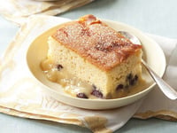 Photo de la Recette: Pouding Chaud aux Bleuets