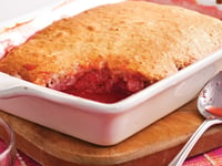 Photo de la Recette: Pouding aux Fraises et Rhubarbe