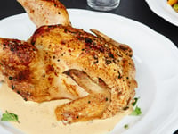 Photo de la Recette: Poules de Cornouailles Sauce à la Crème et à la Moutarde