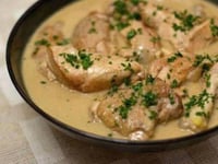 Photo de la Recette: Poulet à la Crème et Champignons