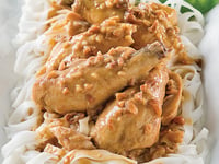 Photo de la Recette: Poulet à la Thaï, Sauce aux Arachides