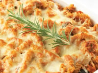Photo de la Recette: POULET AU FOUR ET PÂTES AU ROMARIN