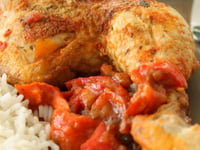 Photo de la Recette: Poulet Basquaise Autocuiseur