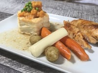 Photo de la Recette: Poulet BBQ et Vol au Vent