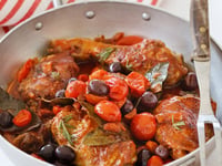 Photo de la Recette: POULET CACCIATORE (POULET CHASSEUR)