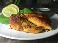 Photo de la Recette: Poulet Croustillant avec Sirop D'érable Cuit au Four