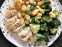 Photo de la Recette: Poulet et Gnocchi Croustillants au Four