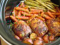Photo de la Recette: Poulet et Légumes dans une Sauce Miel et Ail à la Mijoteuse