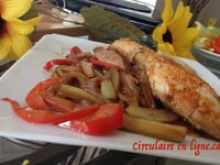 Photo de la Recette: Poulet et Légumes Sauce Brune