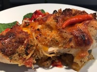 Photo de la Recette: Poulet Farci aux Légumes et Fromage