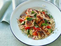 Photo de la Recette: Poulet Grillé avec Couscous aux Légumes