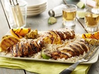 Photo de la Recette: Poulet Grillé Margarita et Salade de Fruits