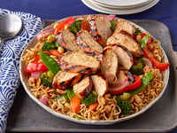 Photo de la Recette: Poulet Teriyaki Grillé avec Nouilles Ramen