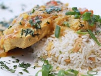 Photo de la Recette: POULET THAÏLANDAIS À LA LIME ET À LA NOIX DE COCO