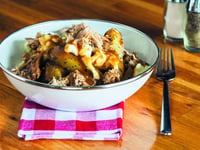 Photo de la Recette: Poutine au Porc Effiloché et au Bourbon