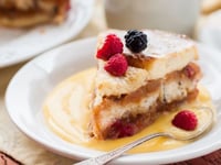 Photo de la Recette: Pudding de Pain Perdu à la Crème Anglaise