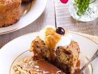 Photo de la Recette: Pudding Fondant à la Crème et aux Noix (sticky toffee pudding)