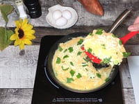 Photo de la Recette: Quiche Brocolis Fromage et Patate Douce